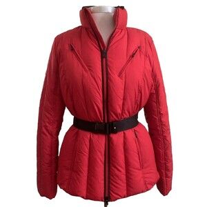 Lauren Ralph Lauren Active Red Puffer Ski Jacket Womens Large Colorful Luxury